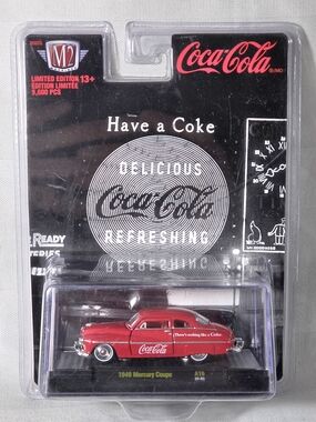 Coca-Cola Red 1949 Mercury Coupe Die-Cast Car by M2 Machines